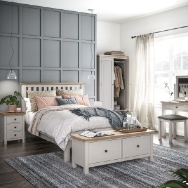 Modern Country Bedroom - Coconut White