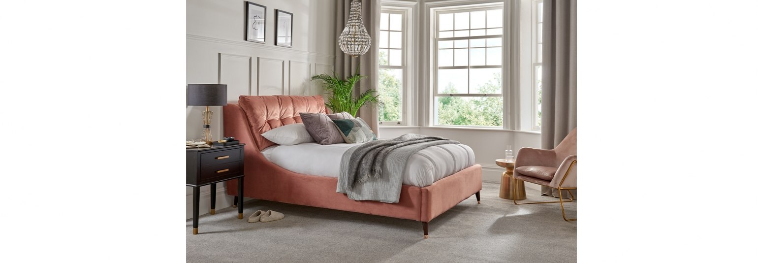 Ralph Raul Upholstered Velvet Bed Frame