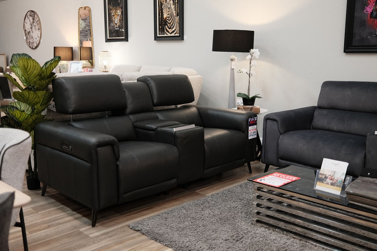 Lumea Tech Smart 3 Seater Recliner Sofa with Power Headrest, Heat Function & Tech Console Lumea Tech Smart 3 Seater Recliner Sofa with Power Headrest, Heat Function & Tech Console