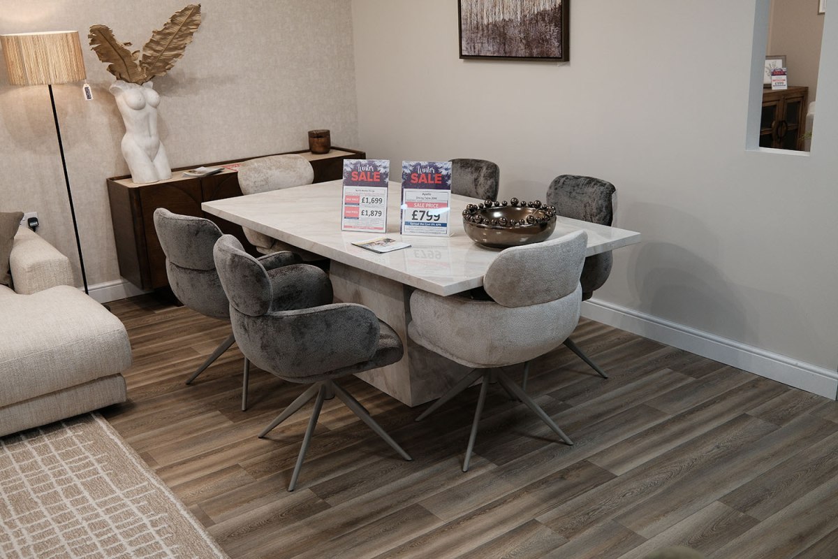 Vida Living Apollo Marble 160cm Dining Table Vida Living Apollo Marble 160cm Dining Table