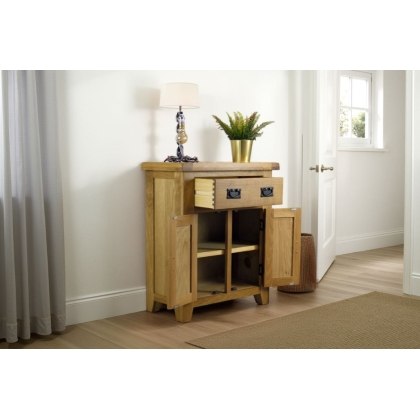 Cotswold Rustic Oak Mini Sideboard 70cm Wide Cotswold Rustic Oak Mini Sideboard 70cm Wide