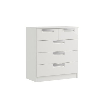 Milly High-Gloss 3 + 2 Drawer Chest of Drawers