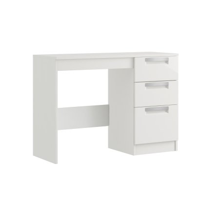 Milly High-Gloss Single Pedestal Dressing Table