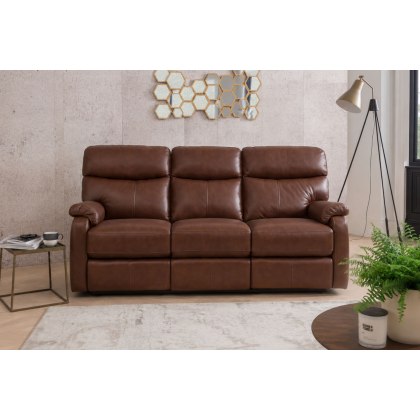 Monet Leather 3 Seater Sofa