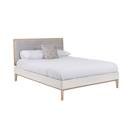 Vida Living Marlow Bedframe in Cashmere Oak and Taupe