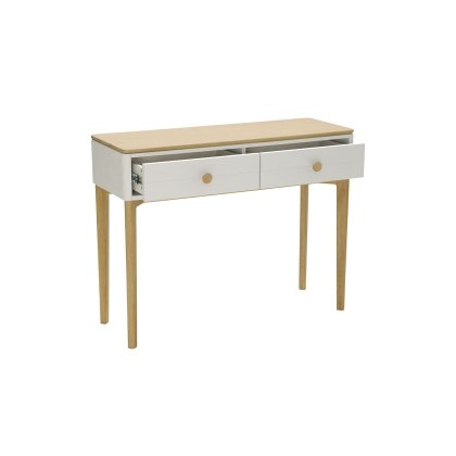Vida Living Marlow Console Table in Cashmere Oak and Taupe