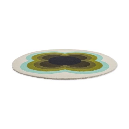 Orla Kiely Sunflower Olive Rug Orla Kiely Sunflower Olive Rug