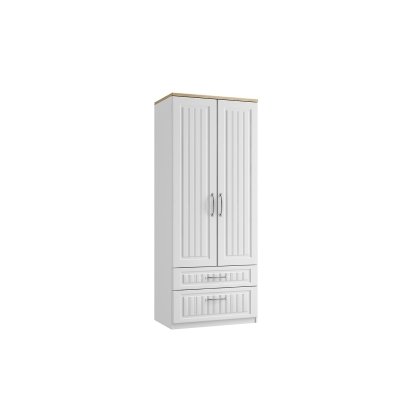 Panorama Double Wardrobe with Drawers