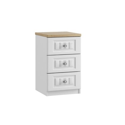 Panorama 3 Drawer Bedside Table
