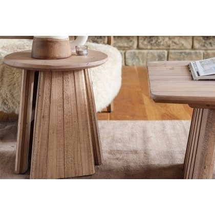 CLEARANCE - Tivoli Reclaimed Wood Lamp Table