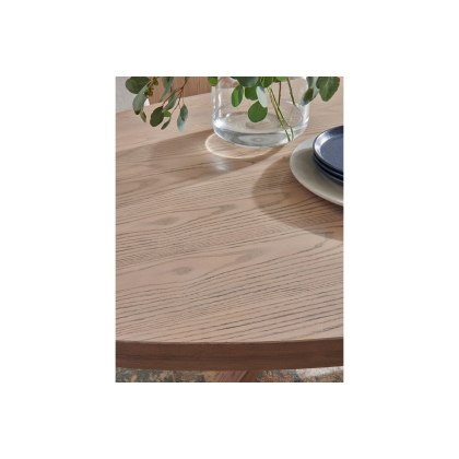 Feltz Smoked Oak 190cm Oval Dining Table Set with 6 Chairs
