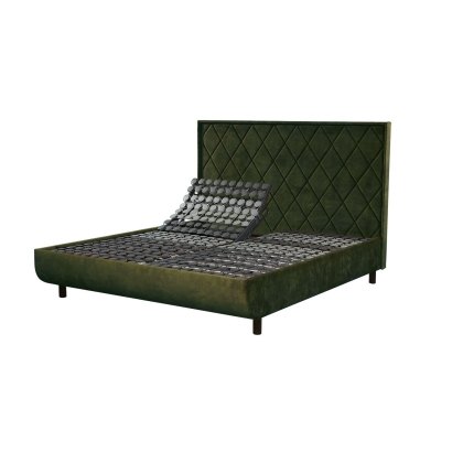 TEMPUR® Arc Adjustable Disc Bed Frame with Quilted Headboard