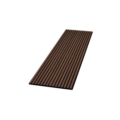 Pack of 2 - Dark Oak Decorative Acoustic Slat Wall Panel - 2400mm x 600mm Pack of 2 - Dark Oak Decorative Acoustic Slat Wall Panel - 2400mm x 600mm