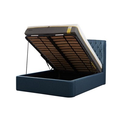 TEMPUR® Holcot Ottoman Bed Base in Shetland Navy TEMPUR® Holcot Ottoman Bed Base in Shetland Navy