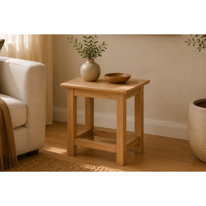 Devon 100% Solid Oak Side Table