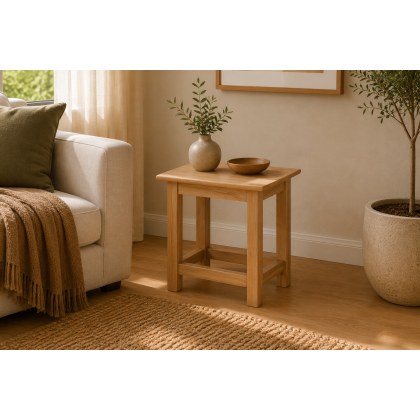 Devon 100% Solid Oak Side Table