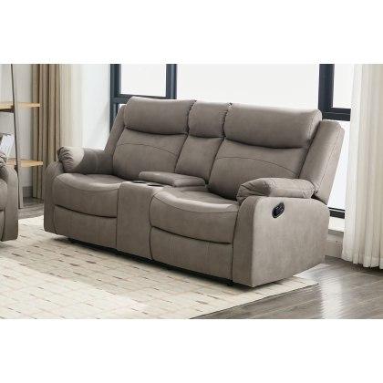 Ellena Soft Grey 2 Seater Recliner Sofa with Storage Ellena Soft Grey 2 Seater Recliner Sofa with Storage