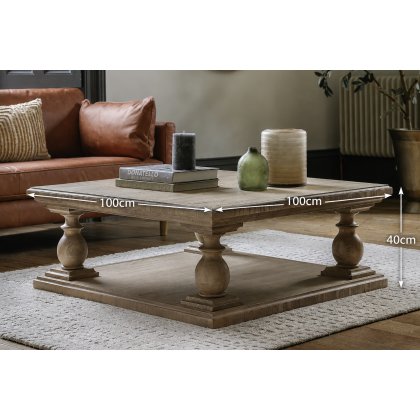 Gallery Direct Vancouver Rustic Pine Square Coffee Table Gallery Direct Vancouver Rustic Pine Square Coffee Table