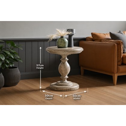Gallery Direct Vancouver Rustic Pine Side Table Gallery Direct Vancouver Rustic Pine Side Table
