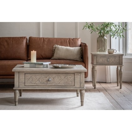 Gallery Direct Rustique French Colonial Bedside Side Table