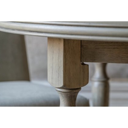 Gallery Direct Rustique French Colonial Round Dining Table Set & 2 Rex Dining Chairs