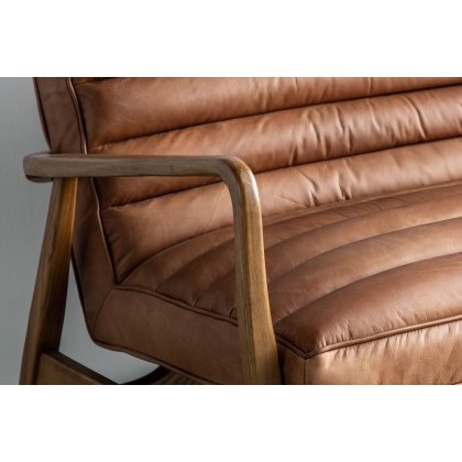 Gallery Direct Datsun Vintage Brown Leather 2 Seater Sofa Gallery Direct Datsun Vintage Brown Leather 2 Seater Sofa