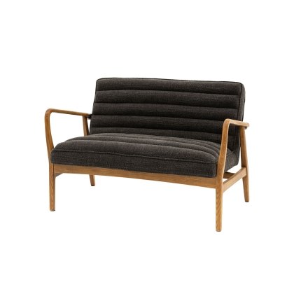 Gallery Direct Datsun Charcoal Boucle Fabric 2 Seater Sofa Gallery Direct Datsun Charcoal Boucle Fabric 2 Seater Sofa