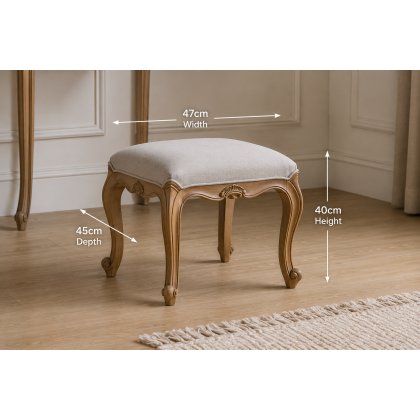 Gallery Direct Chic Weathered Dressing Table Stool