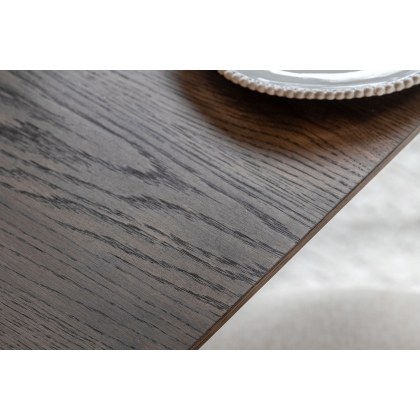 Gallery Direct Hatfield Smoked Oak 77cm Square Dining Table Set & x2 Chairs