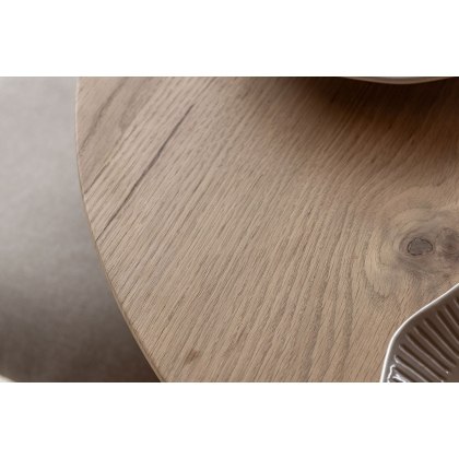 Gallery Direct Hatfield Natural Oak 110cm Round Dining Table Set & x4 Chairs