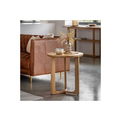 Gallery Direct Craft Natural Oak Side Table