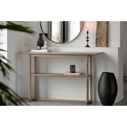 Gallery Direct Craft Smoked Oak Console Table