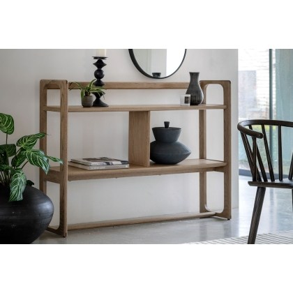 Gallery Direct Craft Smoked Oak Small Open Display Unit