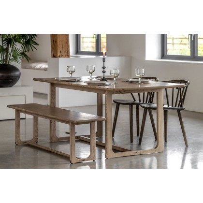 Gallery Direct Craft Smoked Oak Dining Table Set & 4 Chairs