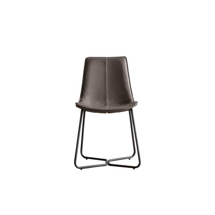 Gallery Direct Set of 2 Hawking Dining Chairs in Ember PU Leather Gallery Direct Set of 2 Hawking Dining Chairs in Ember PU Leather