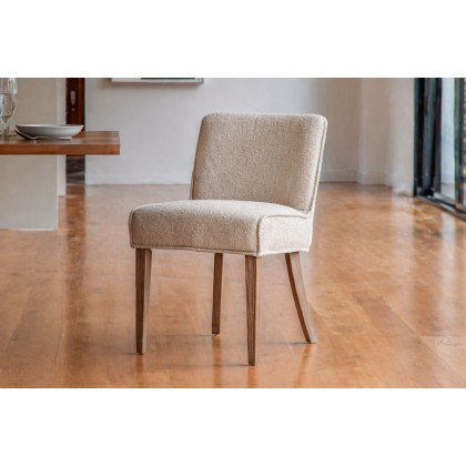 Gallery Direct Set of 2 Tarnby Dining Chairs in Taupe Linen