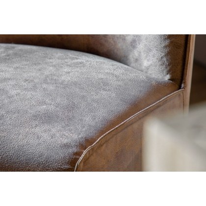 Gallery Direct Set of 2 Tarnby Bar Stools in Tan Brown Leather