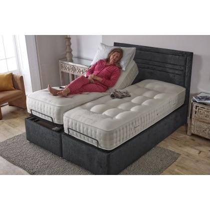 Adjust-A-Bed Natural 5000 Electric Adjustable Divan Bed with Standard Base