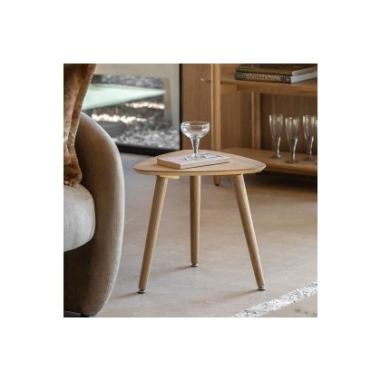 Gallery Direct Hatfield Natural Oak Side Table