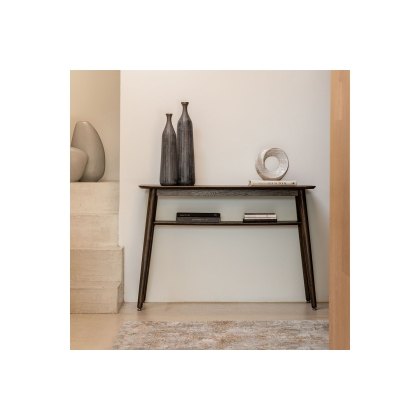 Gallery Direct Hatfield Smoked Oak Console Table