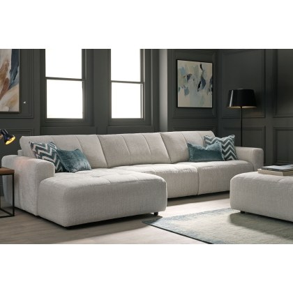 Opulent Fabric Modular Armless Unit
