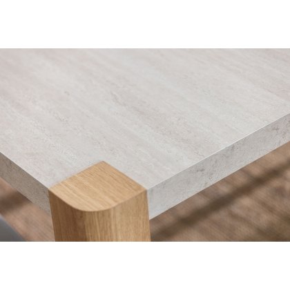 Arlo Natural Oak Coffee Table with Travertine Ceramic Top Arlo Natural Oak Coffee Table with Travertine Ceramic Top