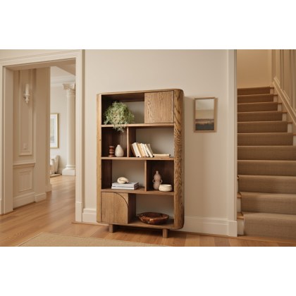 Austin Warm Oak Open Display Bookcase Austin Warm Oak Open Display Bookcase