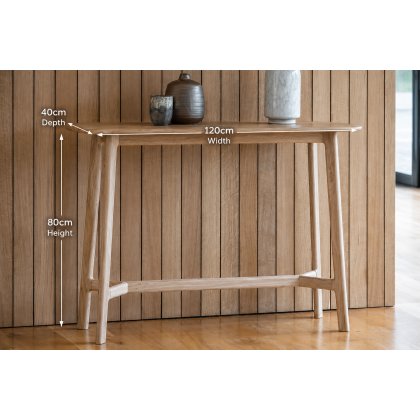Gallery Direct Madrid Console Table in Oak