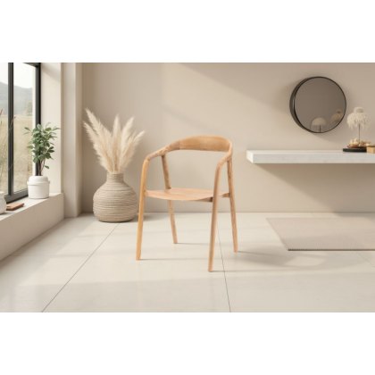 Gallery Direct Madrid Wooden Dining Chair in Oak (Pair)