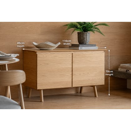 Gallery Direct Madrid Sideboard in Oak