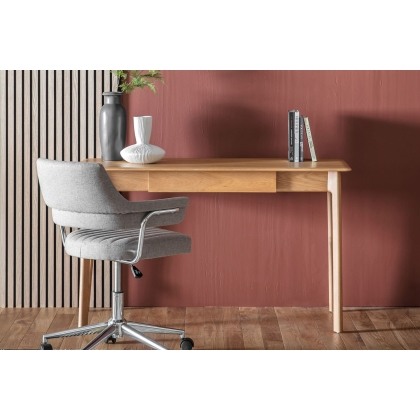 Gallery Direct Madrid 1 Drawer Desk in Oak