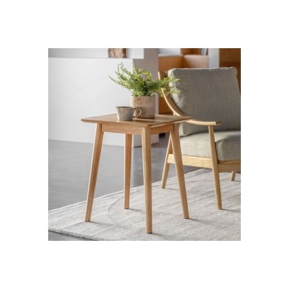 Gallery Direct Milano Oak Side Lamp Table