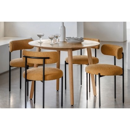 Gallery Direct Milano Oak Round Dining Table
