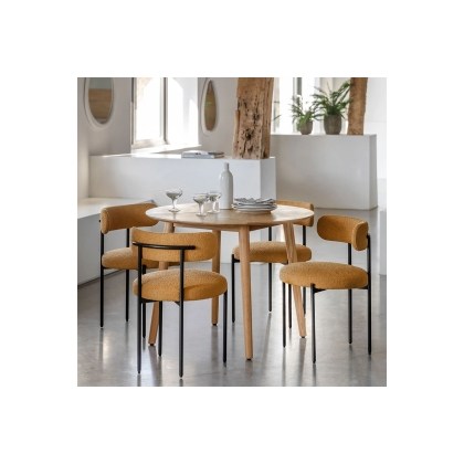 Gallery Direct Milano Oak Round Dining Table